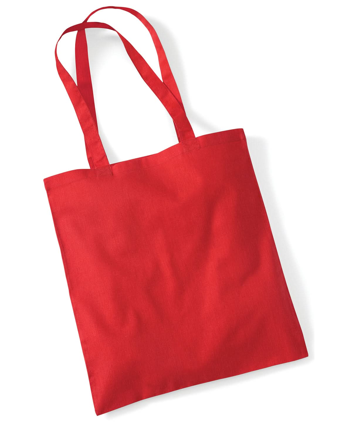 Westford Mill Bag For Life Long Handles WM101 - Bright Red One size - Customisable Bags