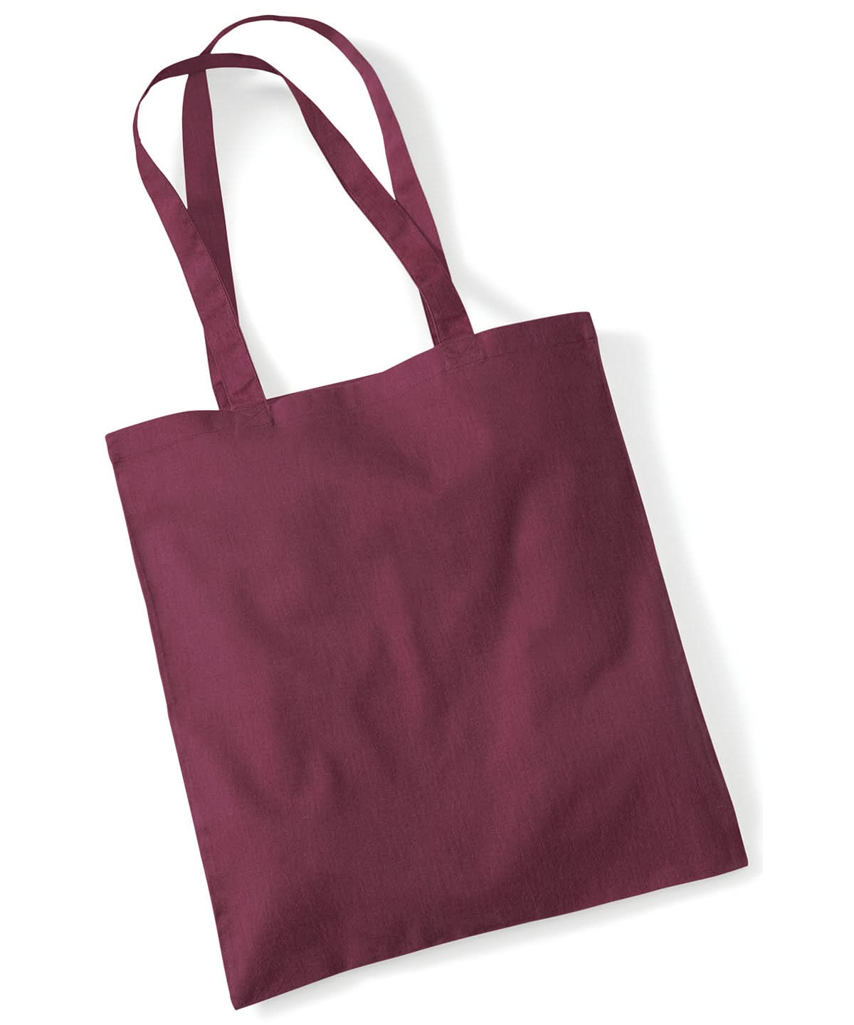 Westford Mill Bag For Life Long Handles WM101 - Burgundy One size - Customisable Bags