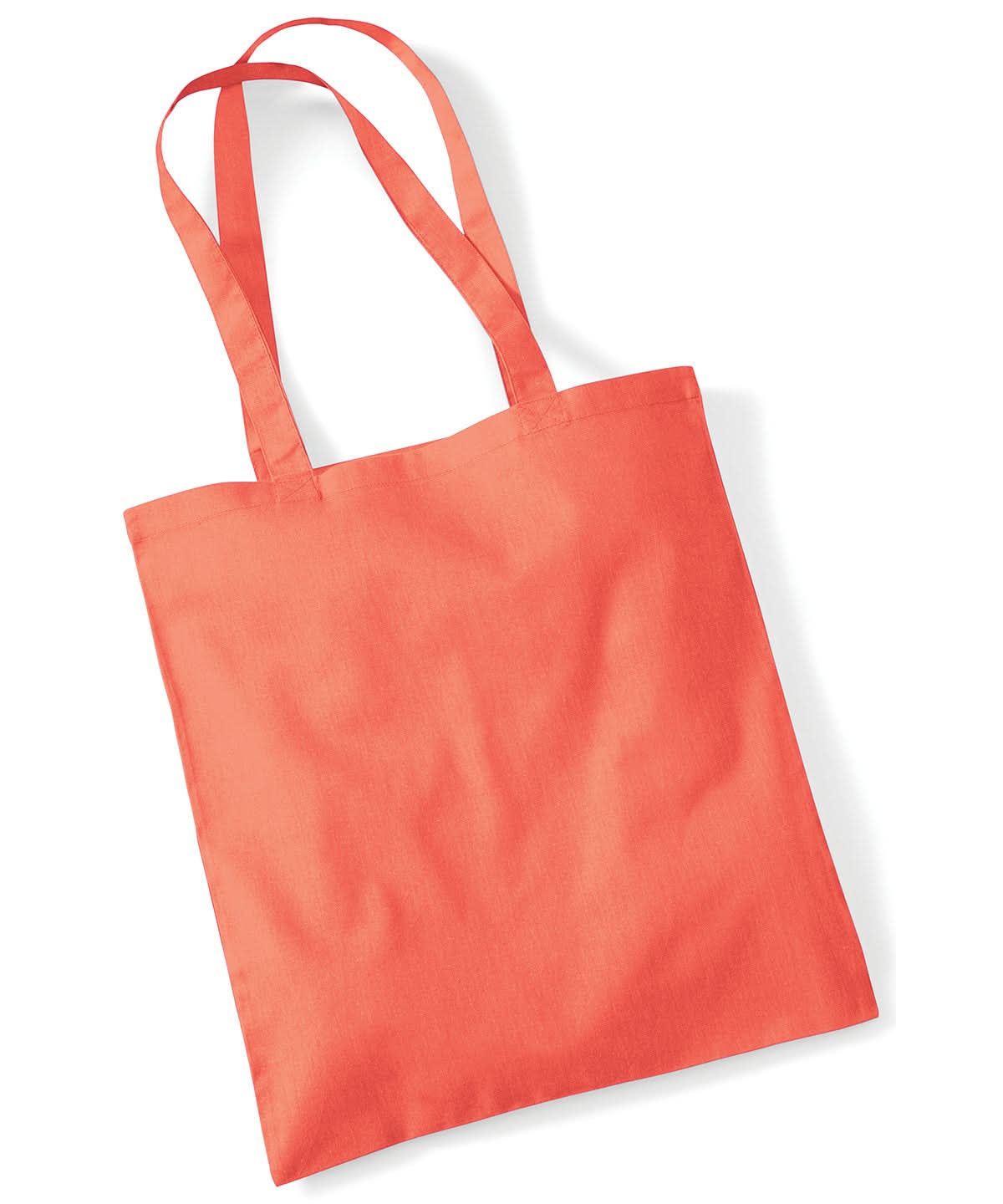Westford Mill Bag For Life Long Handles WM101 - Coral One size - Customisable Bags