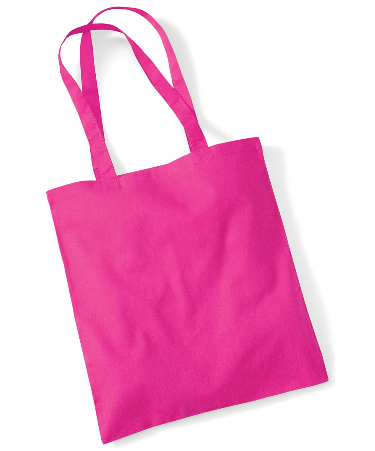 Westford Mill Bag For Life Long Handles WM101 - Fuchsia One size - Customisable Bags