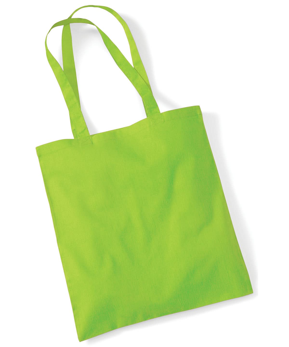 Westford Mill Bag For Life Long Handles WM101 - Lime Green One size - Customisable Bags