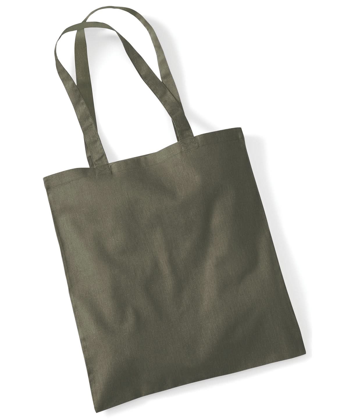 Westford Mill Bag For Life Long Handles WM101 - Olive Green One size - Customisable Bags
