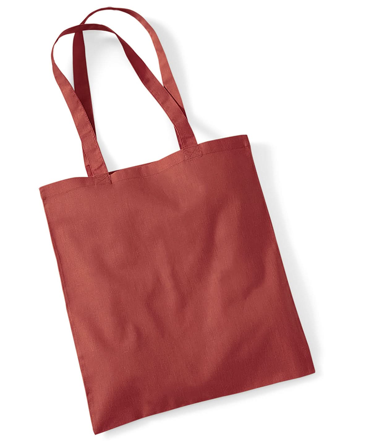 Westford Mill Bag For Life Long Handles WM101 - Orange Rust One size - Customisable Bags
