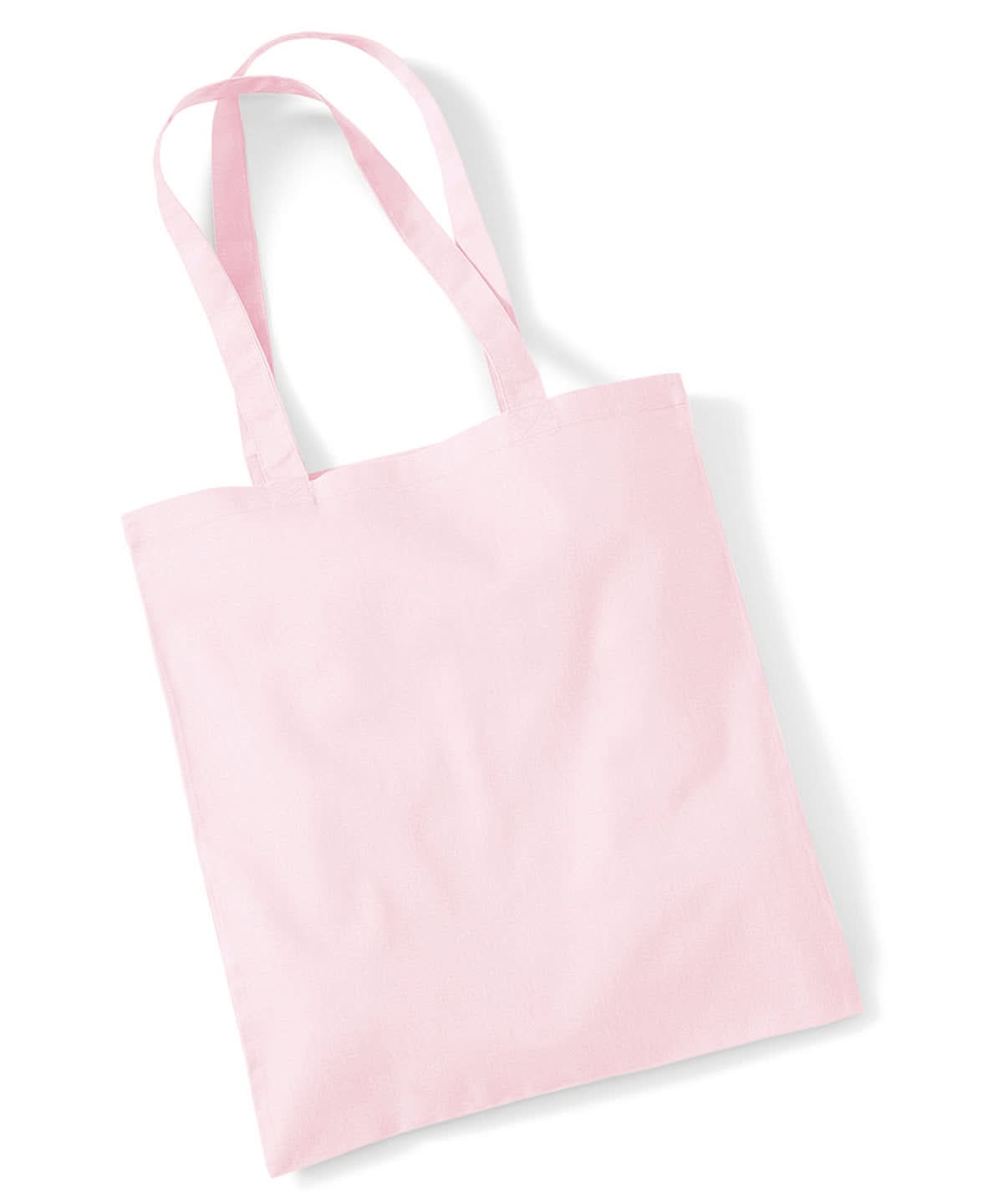Westford Mill Bag For Life Long Handles WM101 - Pastel Pink One size - Customisable Bags