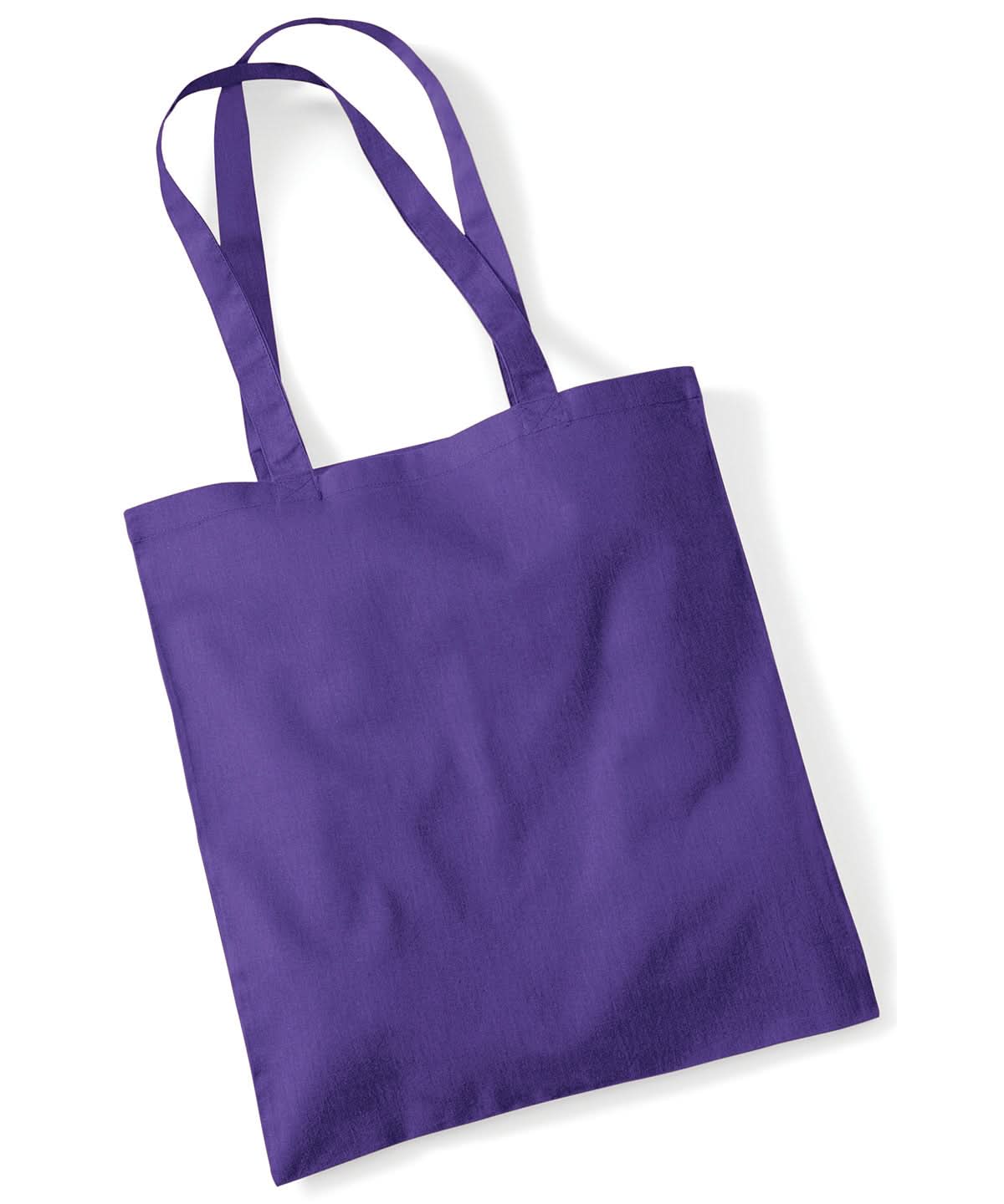 Westford Mill Bag For Life Long Handles WM101 - Purple One size - Customisable Bags
