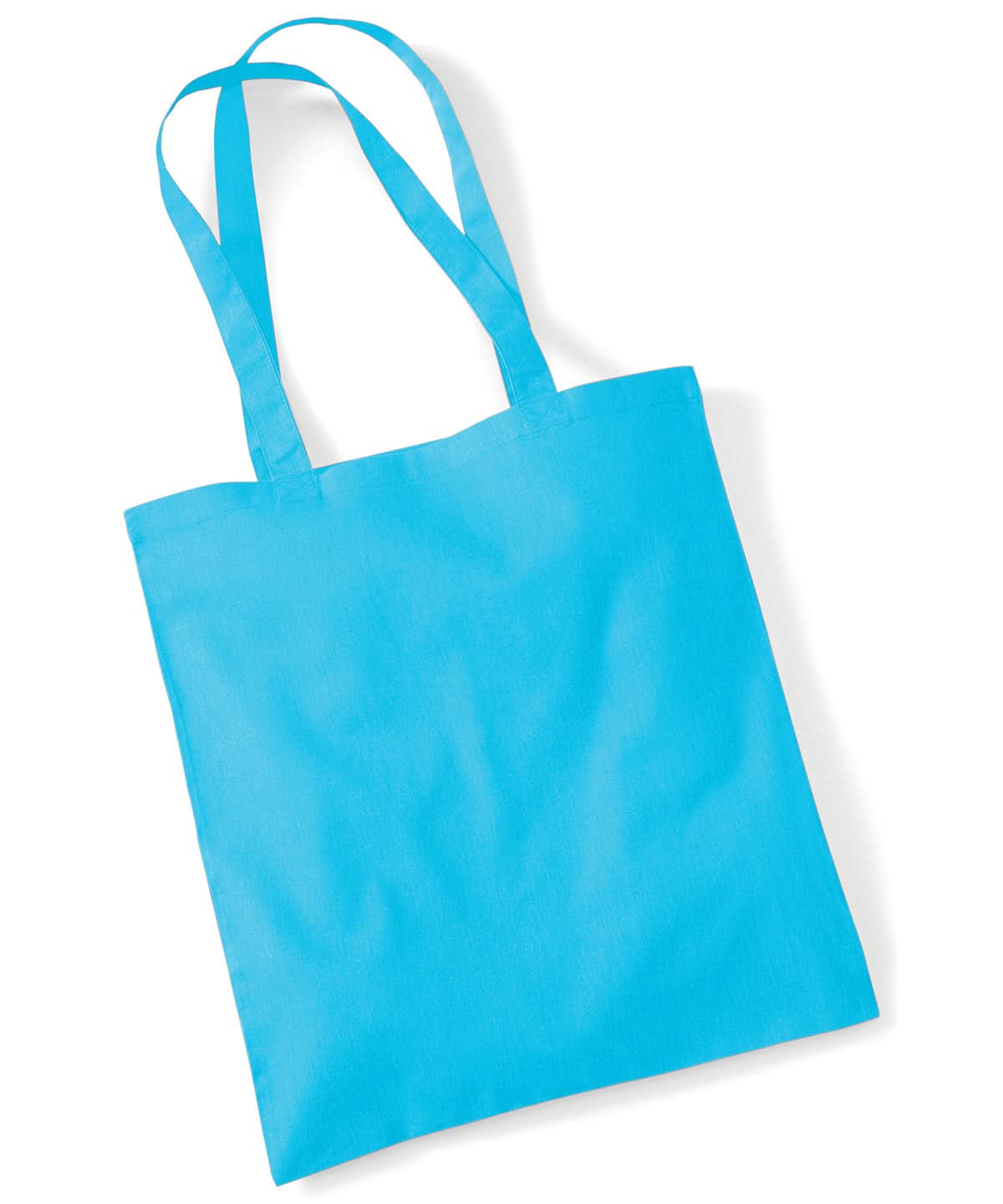 Westford Mill Bag For Life Long Handles WM101 - Surf Blue One size - Customisable Bags