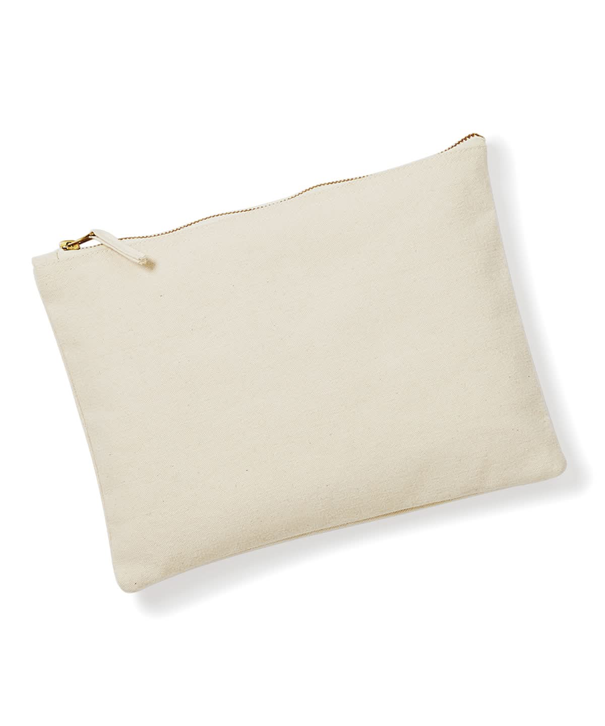 Westford Mill Canvas Accessory Pouch WM530 - Natural - Customisable Bags
