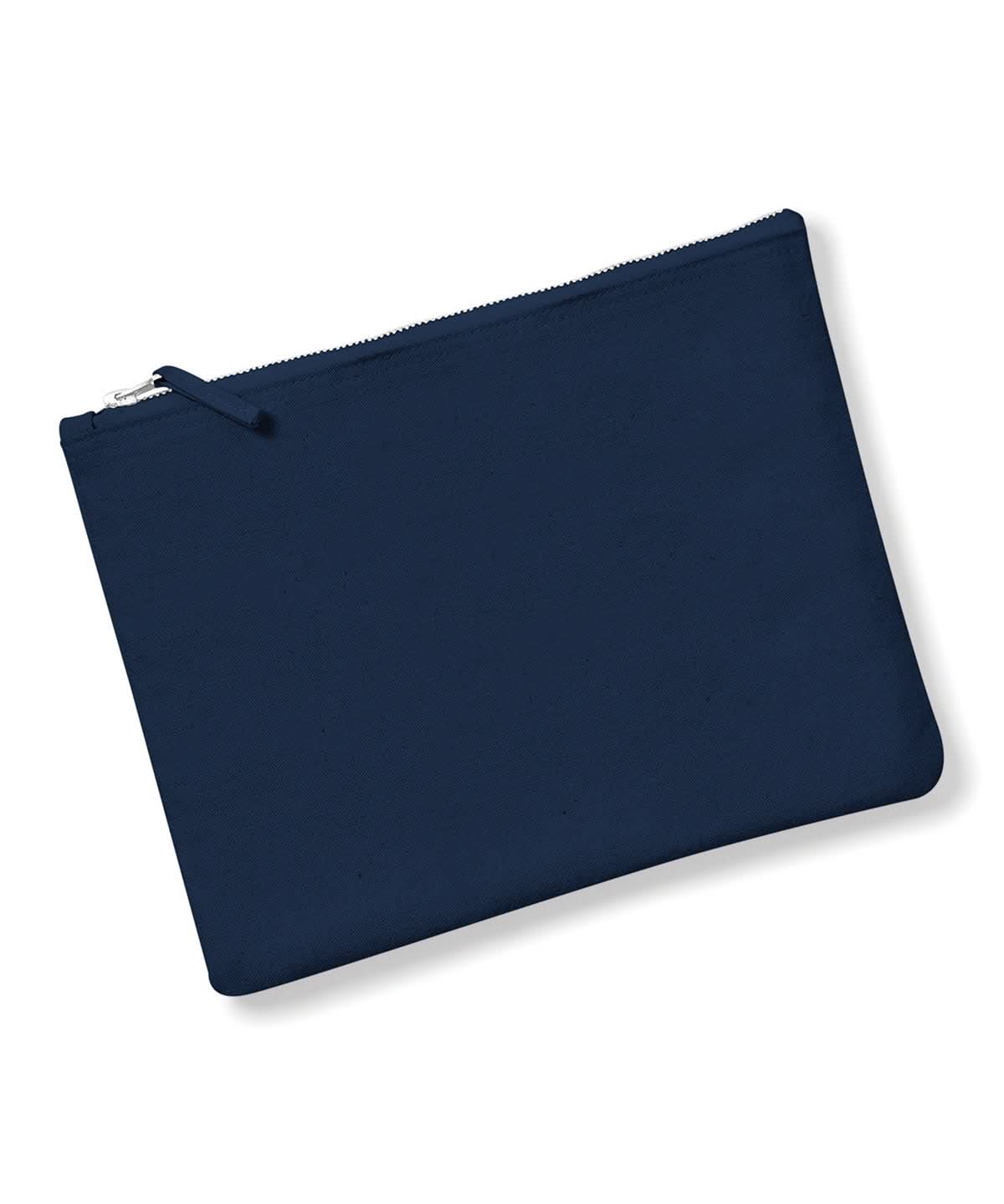 Westford Mill Canvas Accessory Pouch WM530 - Navy - Customisable Bags