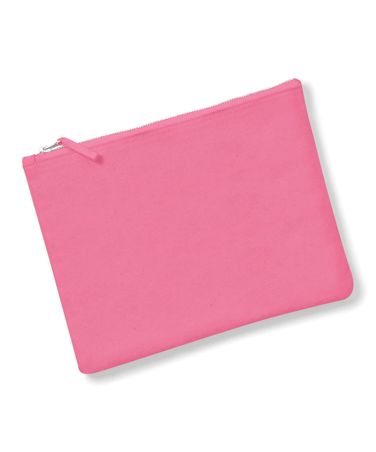 Westford Mill Canvas Accessory Pouch WM530 - True Pink - Customisable Bags