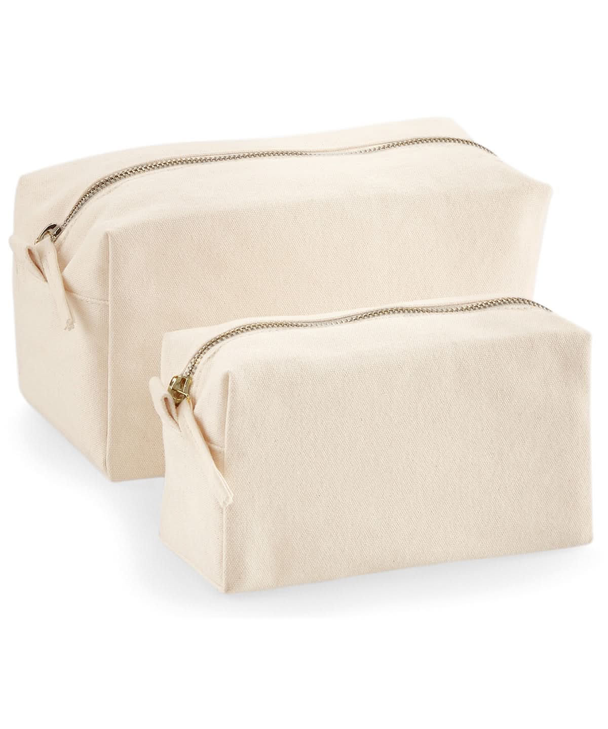 Westford Mill Canvas Accessory Case WM552 - Natural - Customisable Bags