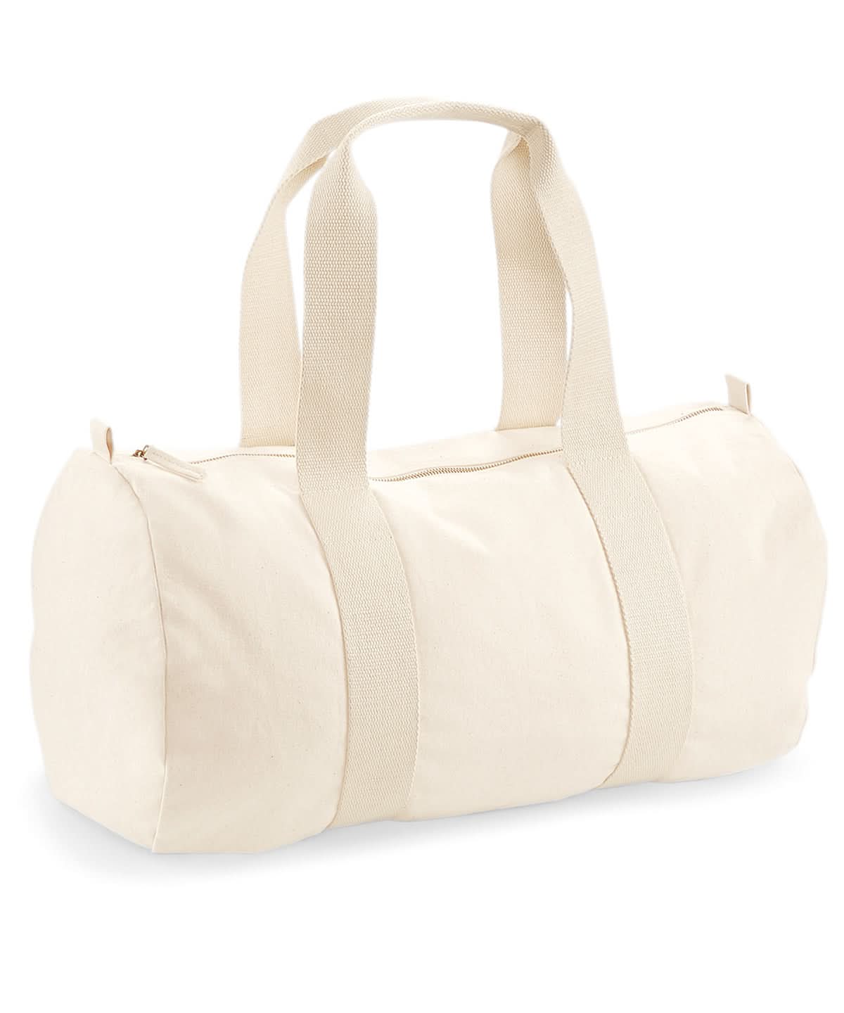 Westford Mill Earthaware Organic Barrel Bag WM814 - Natural One size - Customisable Bags