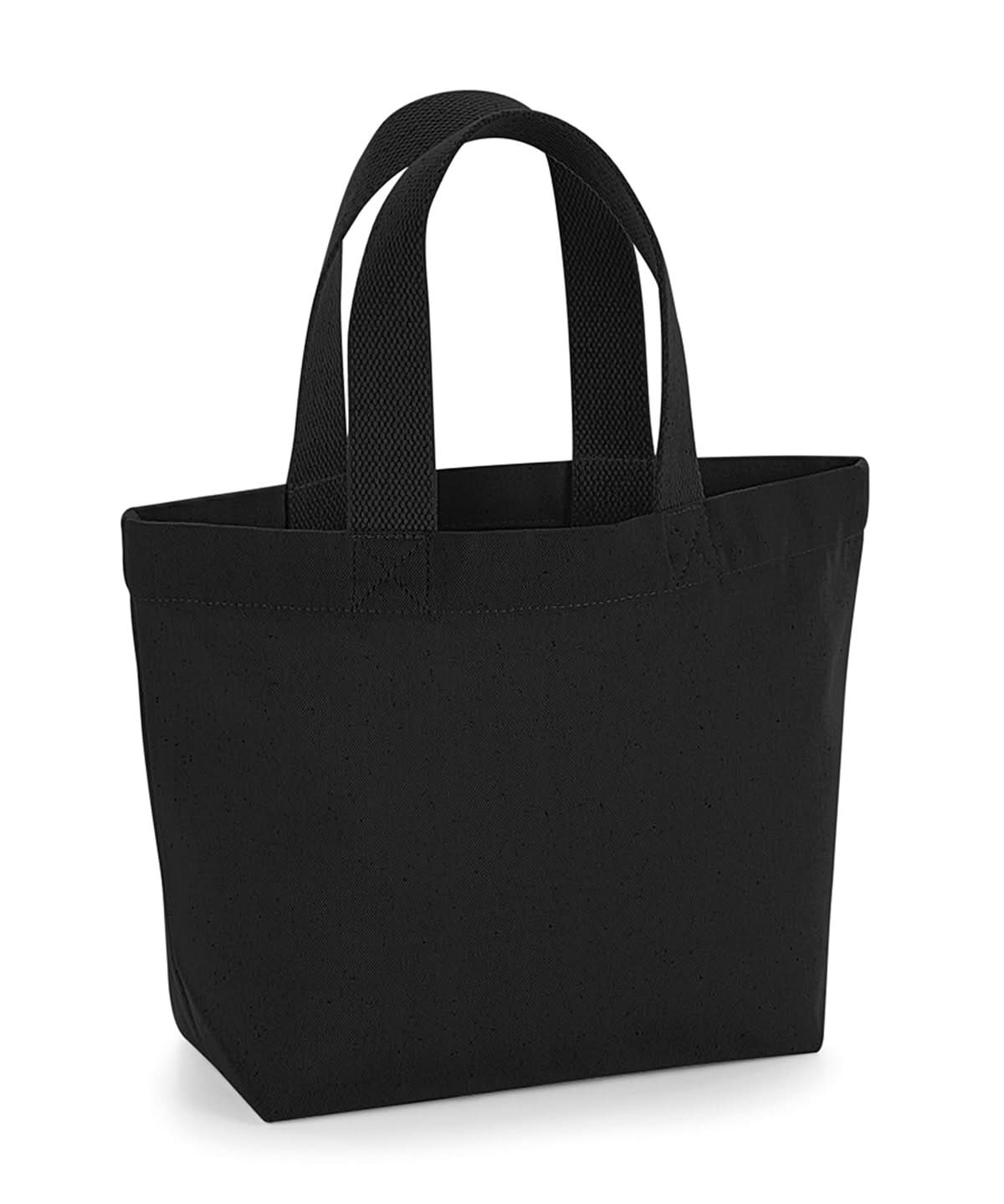 Westford Mill Earthaware Organic Marina Mini Tote WM845 - Black One size - Customisable Bags