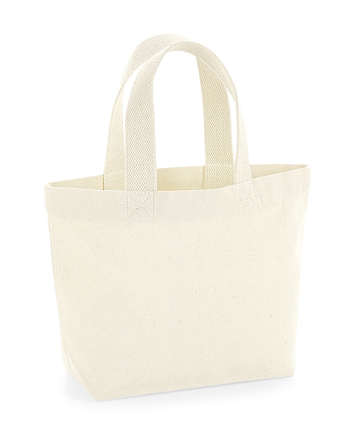 Westford Mill Earthaware Organic Marina Mini Tote WM845 - Natural One size - Customisable Bags