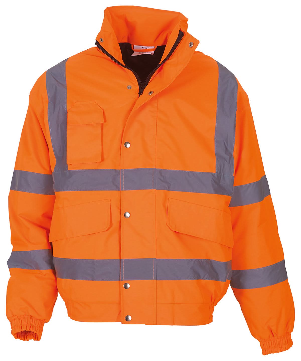 Yoko HV Classic Bomber Jacket Hvp211 YK043 - Orange - Customisable Jackets