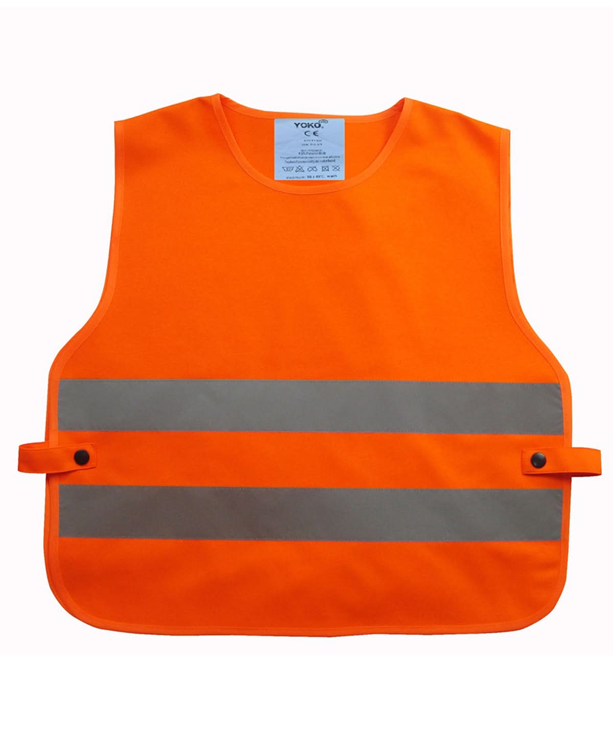 Yoko Kids HV 2 Band Tabard Hvs269Ch YK101 - Orange One size - Customisable Tabard