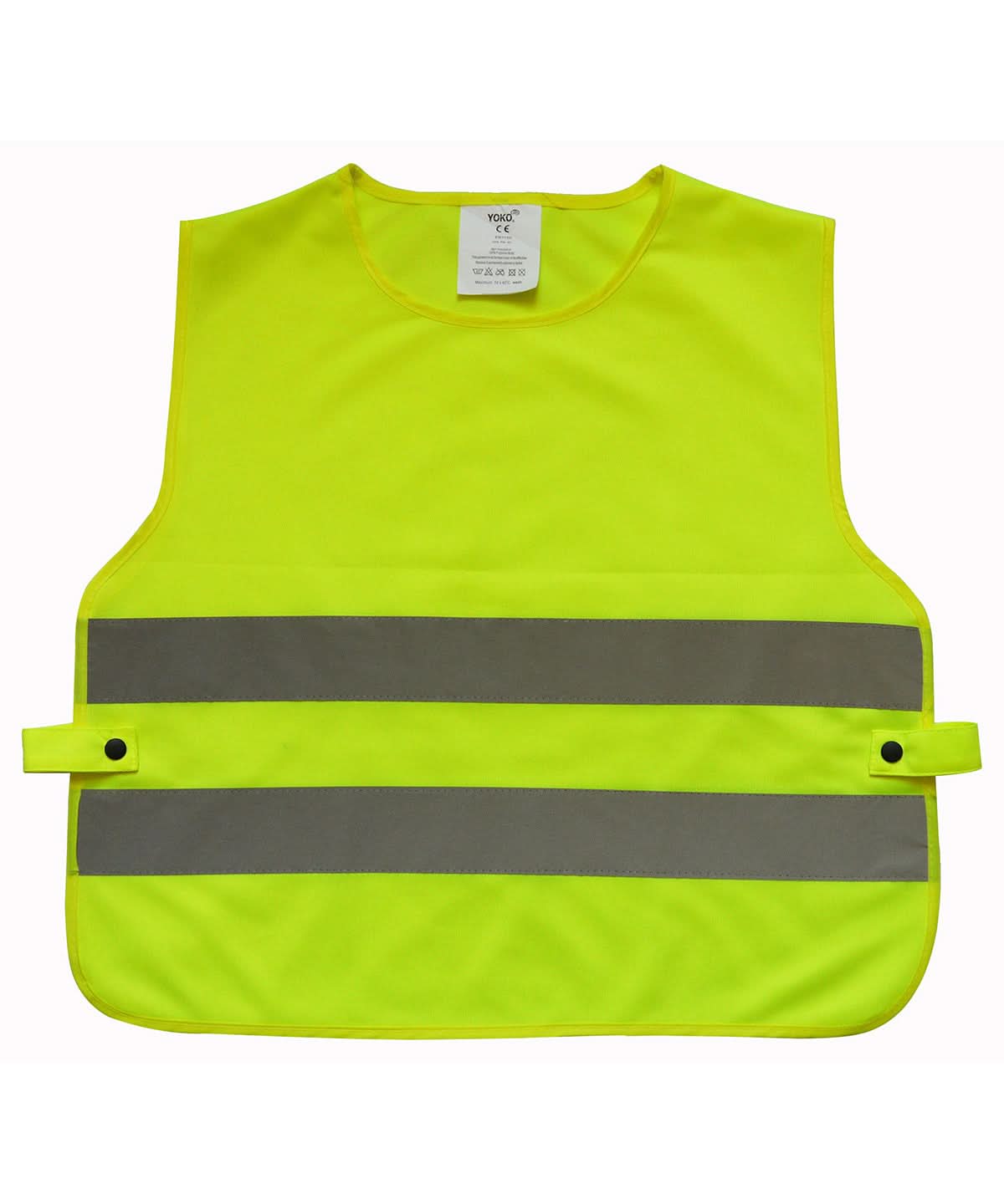 Yoko Kids HV 2 Band Tabard Hvs269Ch YK101 - Yellow One size - Customisable Tabard