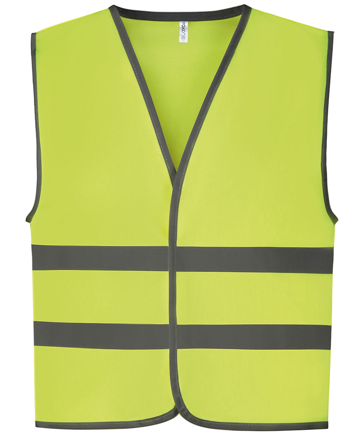 Yoko HV Reflective Border Kids Waistcoat Hvw102Ch YK102 - Yellow - Customisable HV Vest