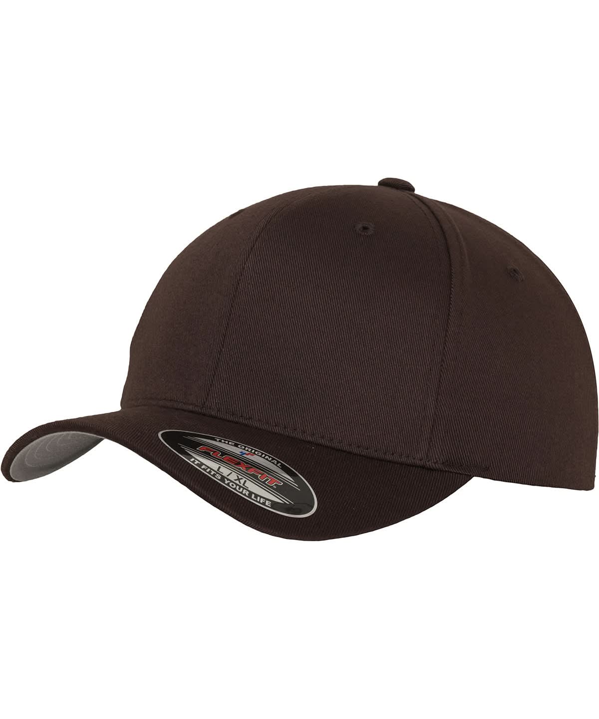 Flexfit By Yupoong Flexfit Fitted Baseball Cap 6277 YP004 - Brown - Customisable Caps