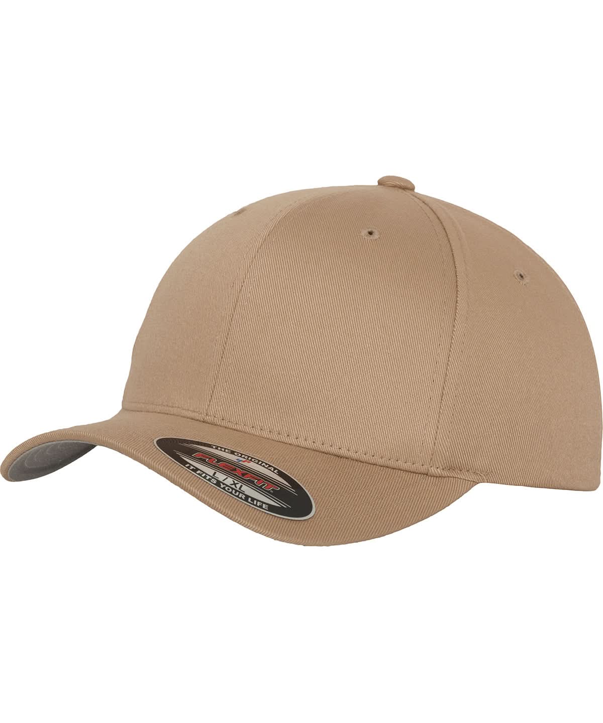 Flexfit By Yupoong Flexfit Fitted Baseball Cap 6277 YP004 - Khaki - Customisable Caps