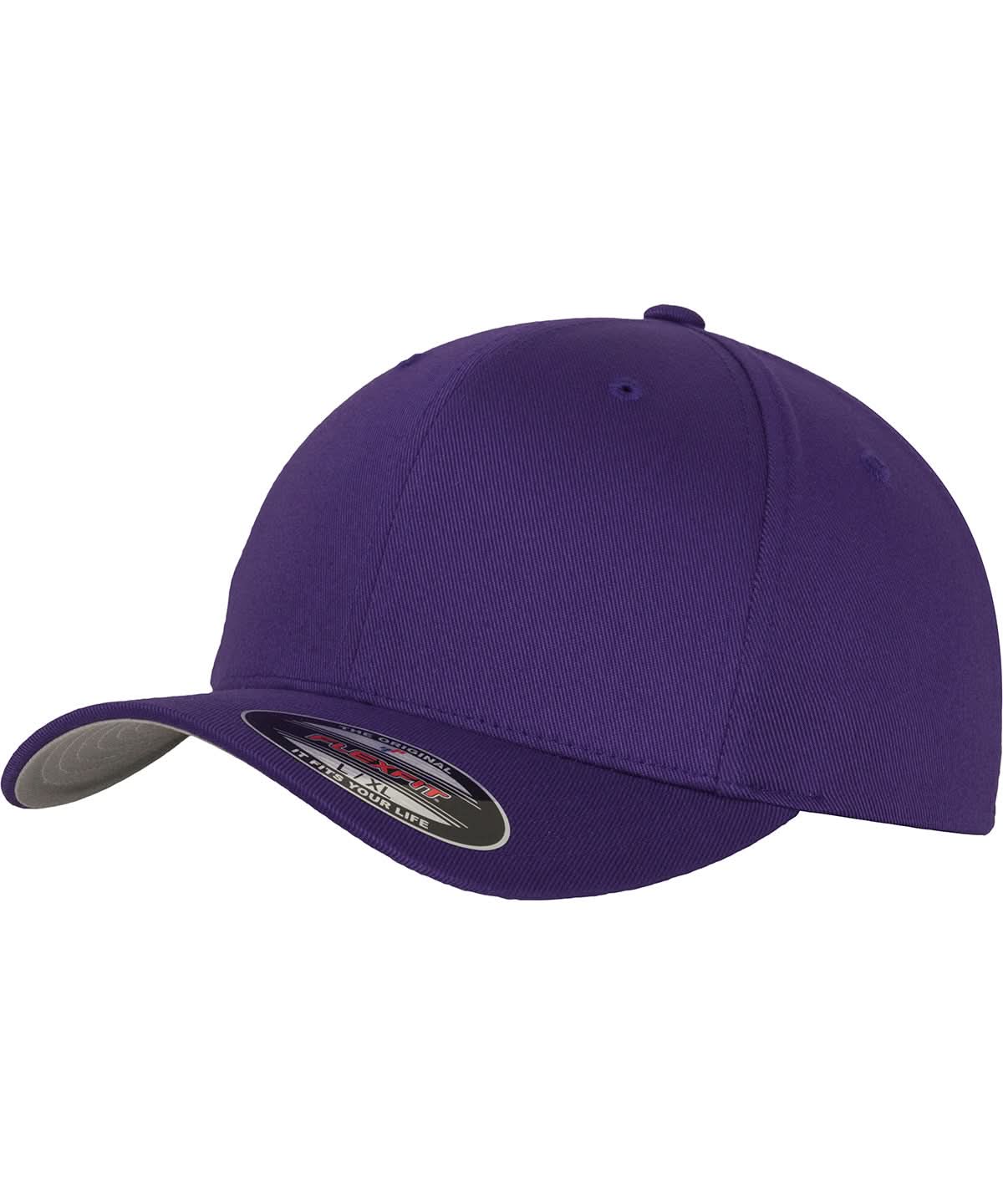 Flexfit By Yupoong Flexfit Fitted Baseball Cap 6277 YP004 - Purple - Customisable Caps