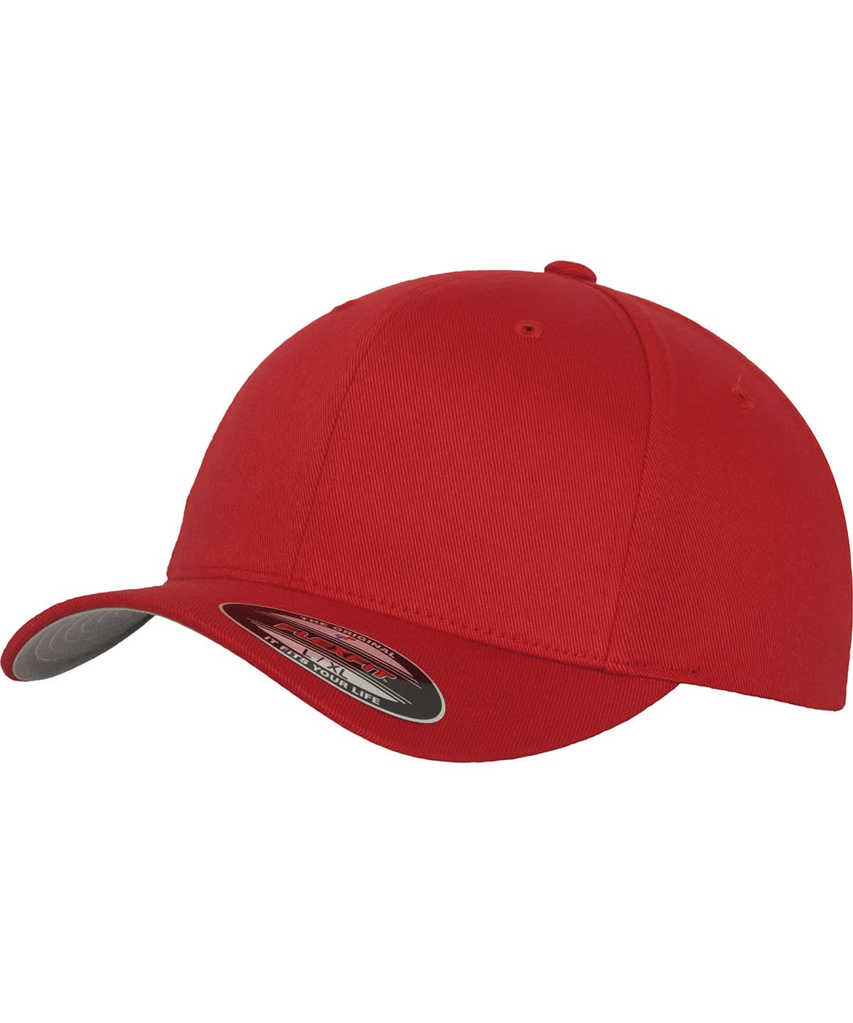 Flexfit By Yupoong Flexfit Fitted Baseball Cap 6277 YP004 - Red - Customisable Caps