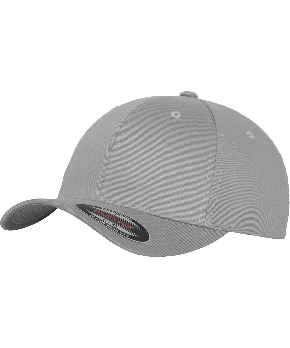 Flexfit By Yupoong Flexfit Fitted Baseball Cap 6277 YP004 - Silver - Customisable Caps