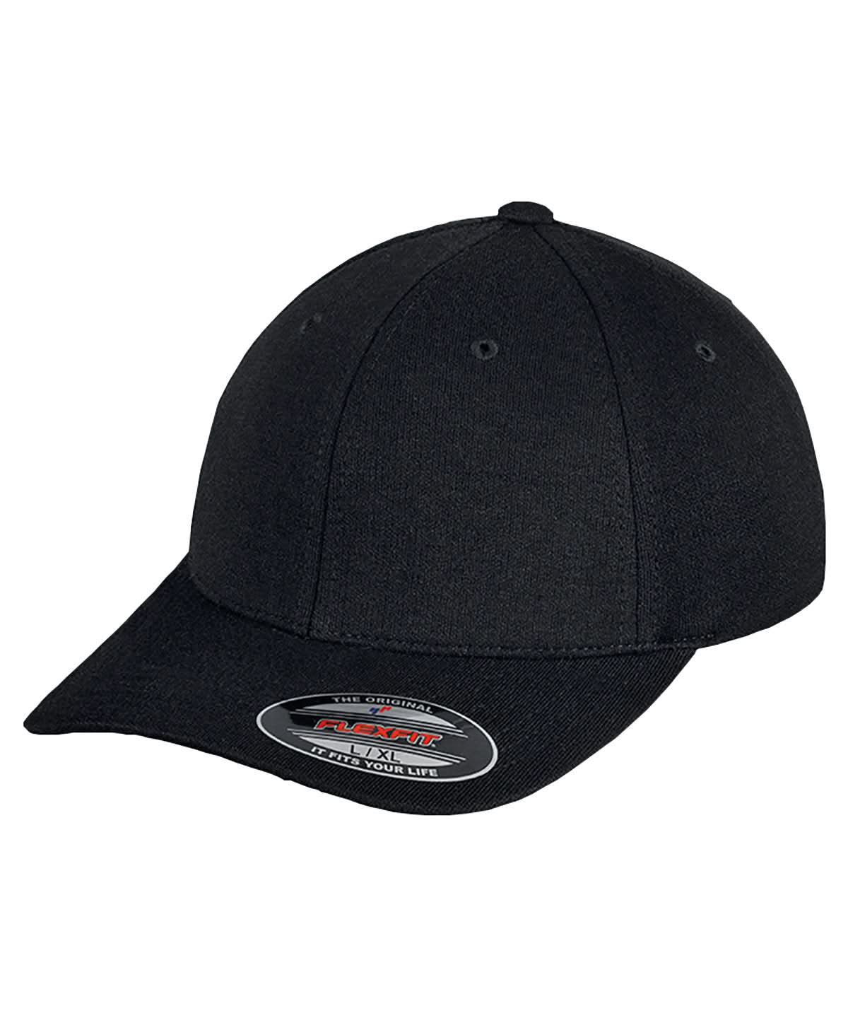 Flexfit By Yupoong Flexfit Double Jersey Cap 6778 YP006 - Black - Customisable Caps