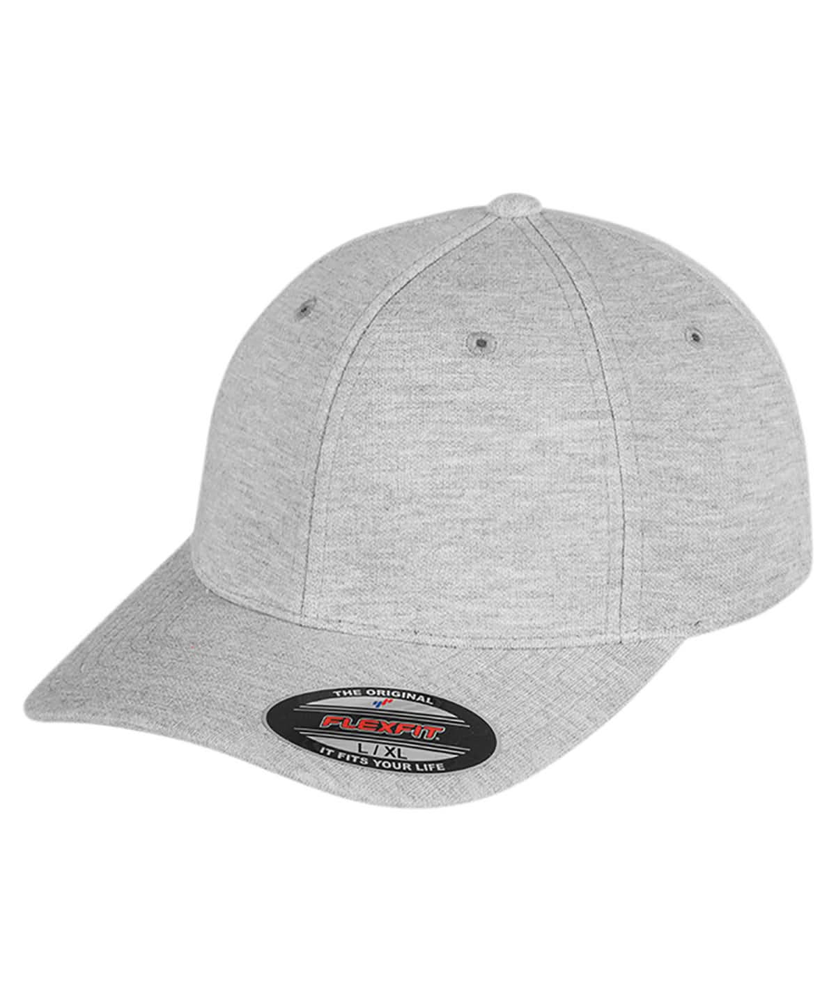 Flexfit By Yupoong Flexfit Double Jersey Cap 6778 YP006 - Heather - Customisable Caps