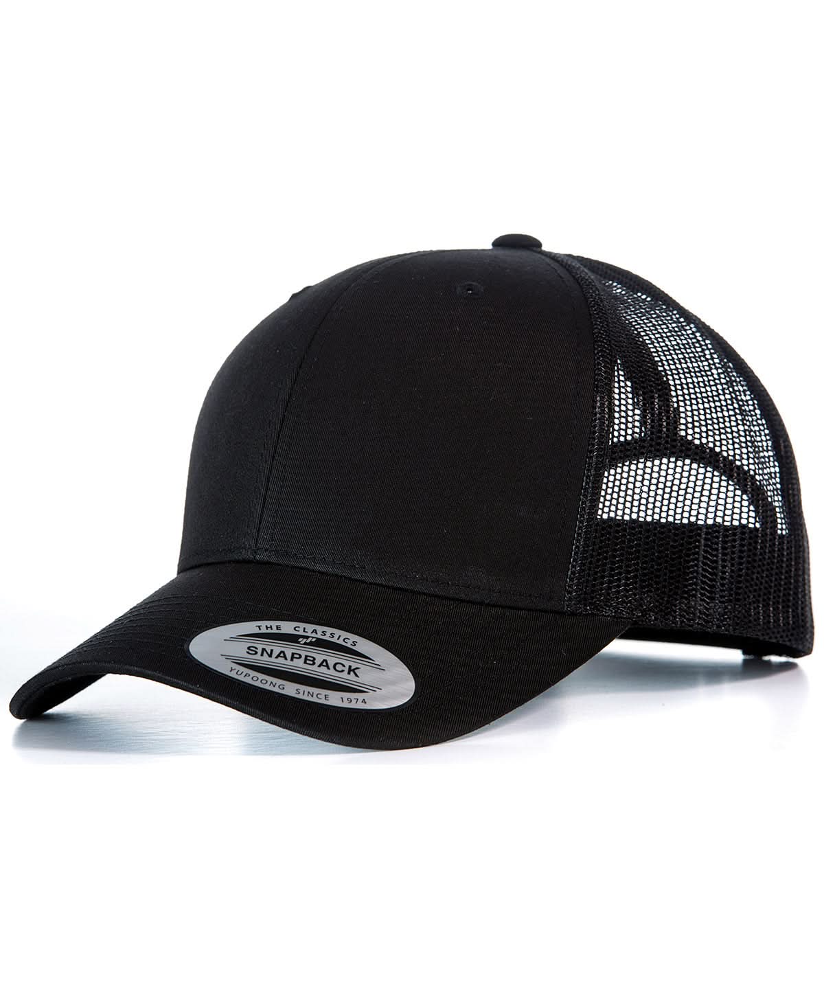 Flexfit By Yupoong Retro Trucker Cap 6606 YP023 - Black Black One size - Customisable Caps