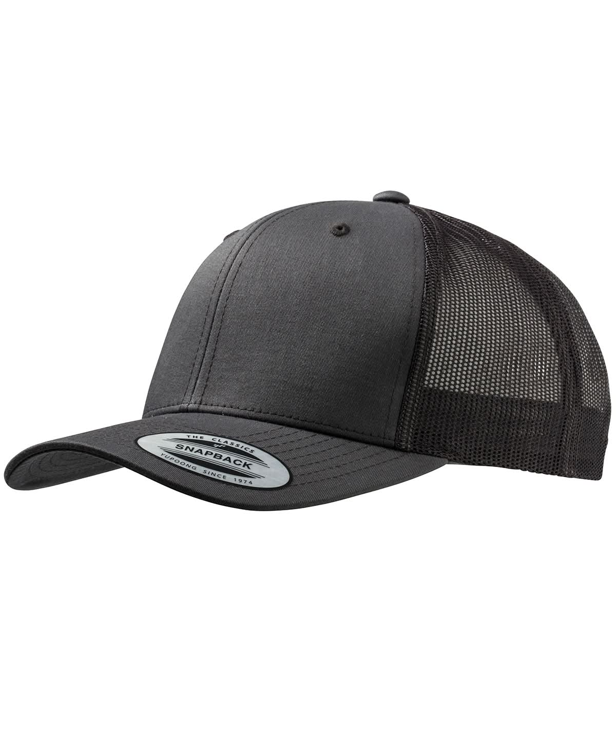 Flexfit By Yupoong Retro Trucker Cap 6606 YP023 - Dark Grey Dark Grey One size - Customisable Caps