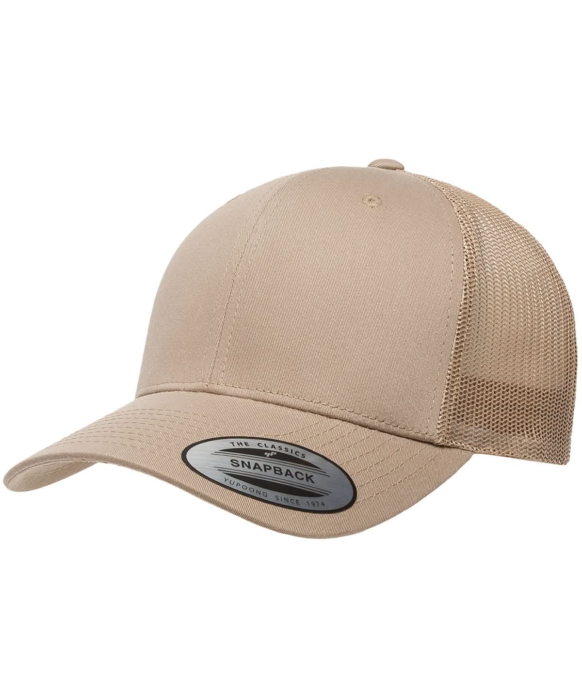 Flexfit By Yupoong Retro Trucker Cap 6606 YP023 - Khaki Khaki One size - Customisable Caps