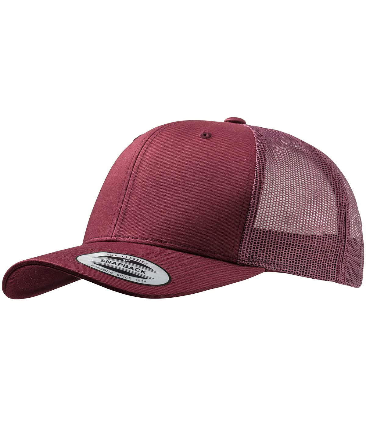 Flexfit By Yupoong Retro Trucker Cap 6606 YP023 - Maroon Maroon One size - Customisable Caps
