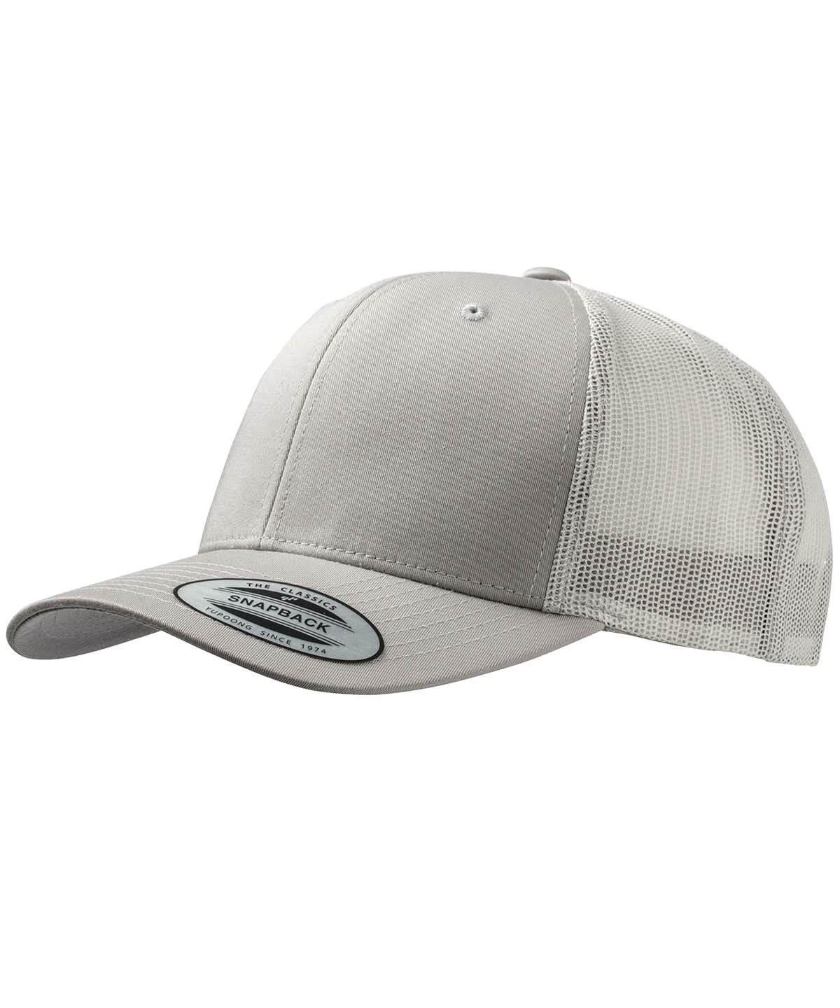 Flexfit By Yupoong Retro Trucker Cap 6606 YP023 - Silver Silver One size - Customisable Caps