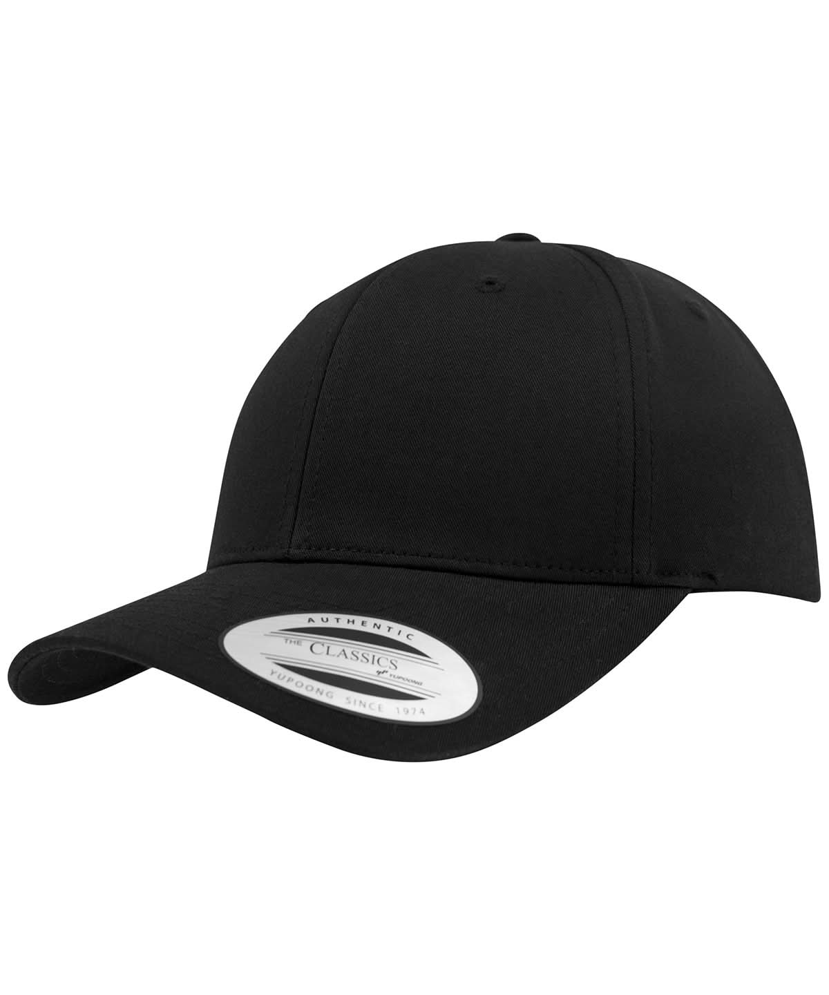 Flexfit By Yupoong Curved Classic Snapback 77067706 YP035 - Black One size - Customisable Caps