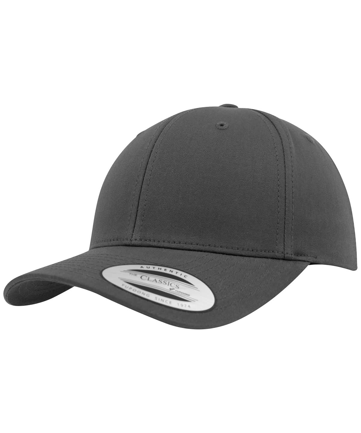 Flexfit By Yupoong Curved Classic Snapback 77067706 YP035 - Charcoal One size - Customisable Caps