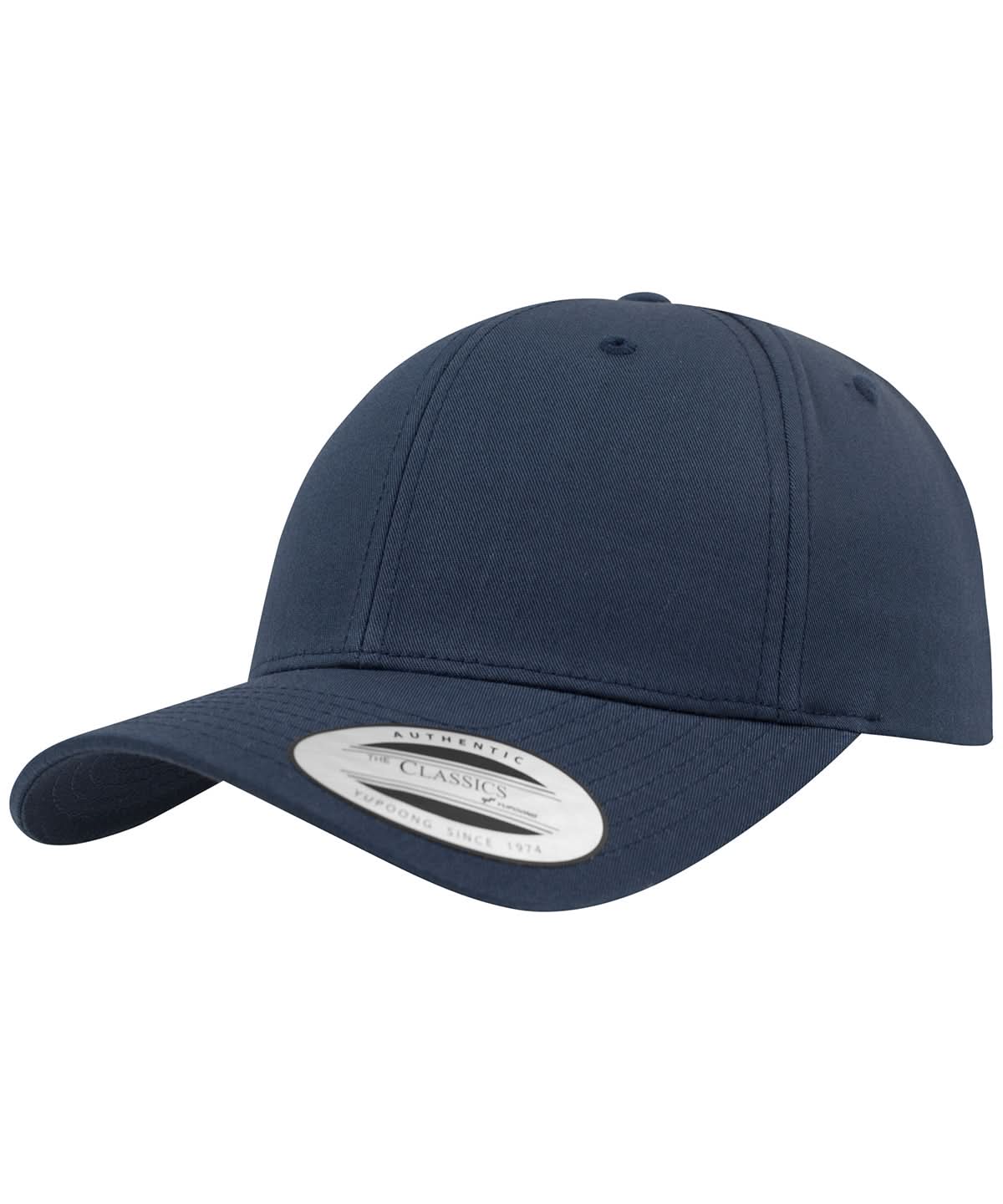 Flexfit By Yupoong Curved Classic Snapback 77067706 YP035 - Navy One size - Customisable Caps