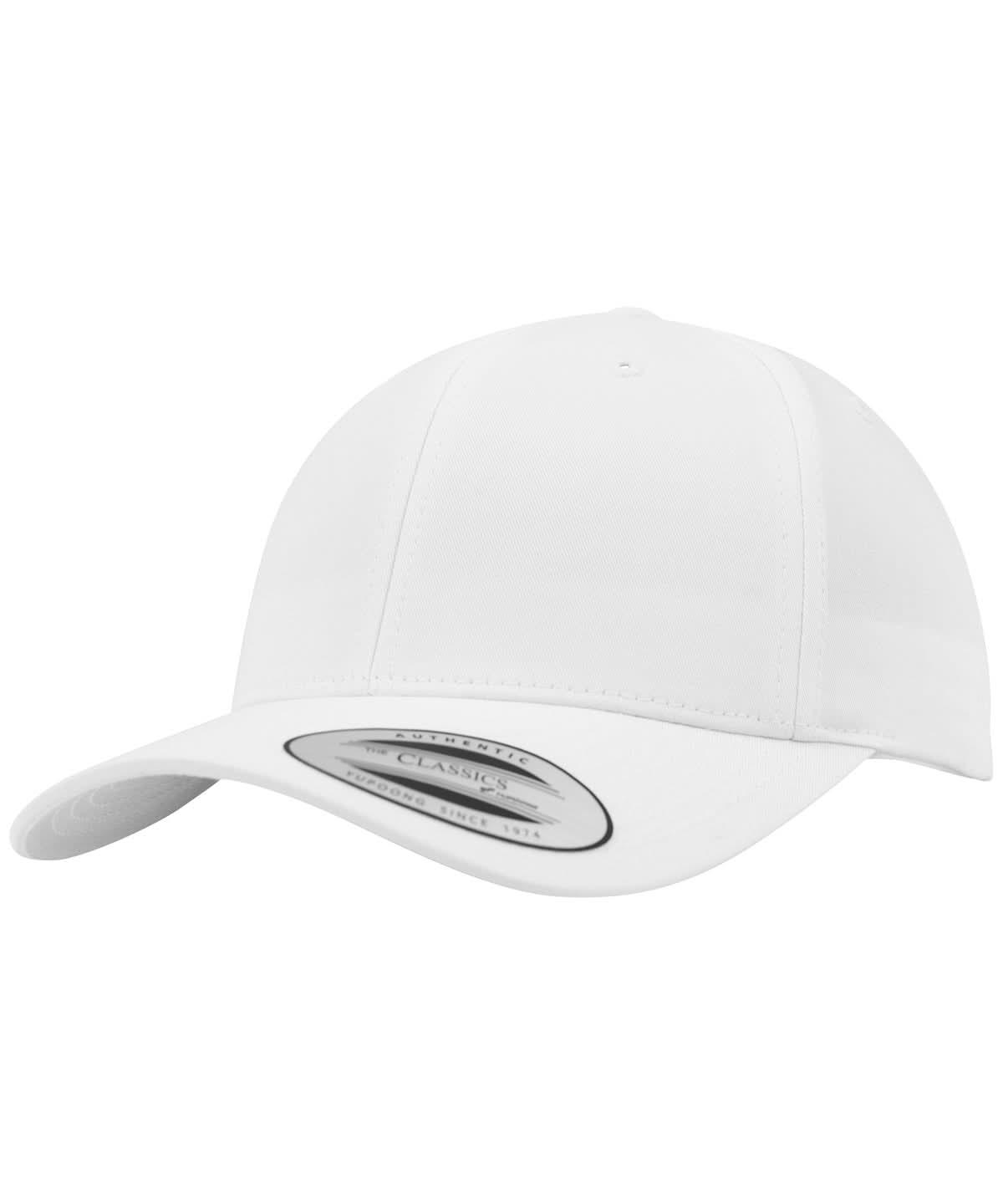 Flexfit By Yupoong Curved Classic Snapback 77067706 YP035 - White One size - Customisable Caps
