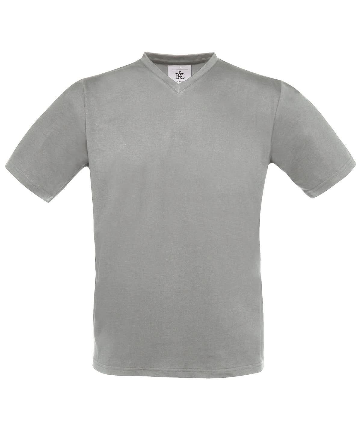 B&C Collection Exact v neck BA108 - Sports Grey - Customisable T-Shirts