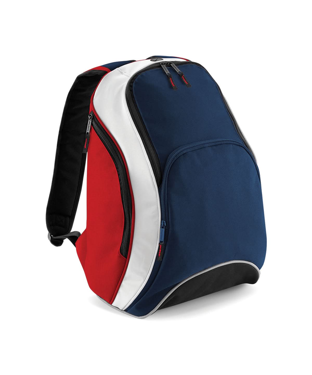 Bagbase Teamwear backpack BG571 - French Navy Classic Red White One size - Customisable Bags