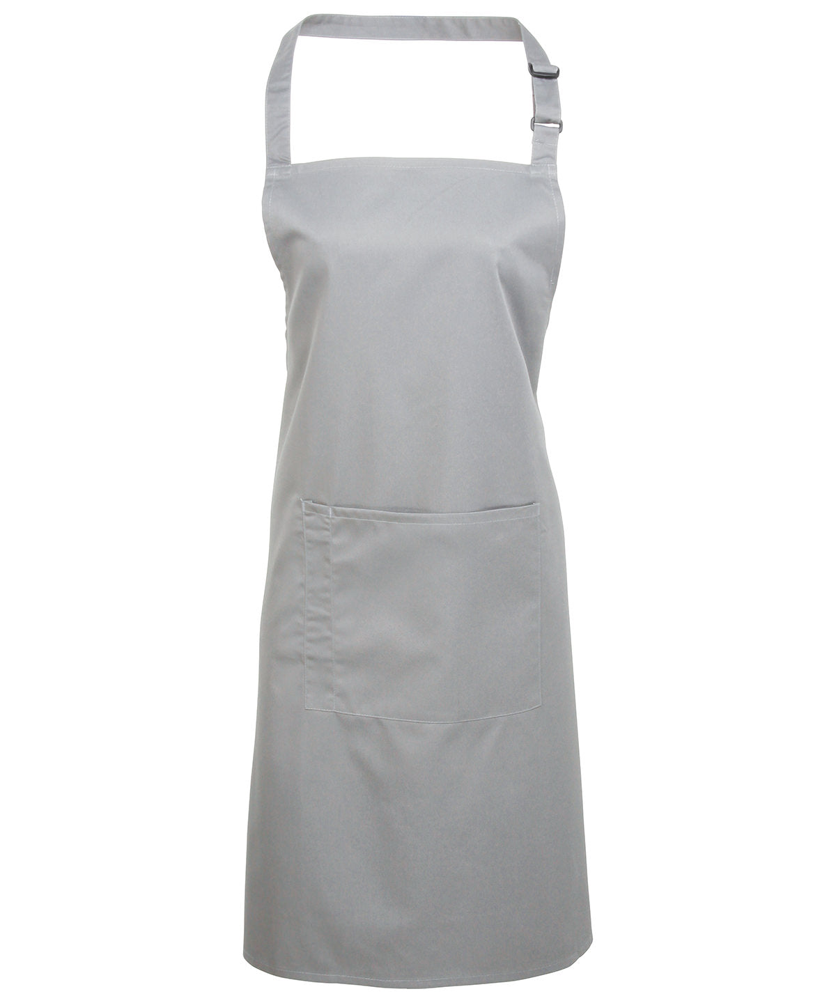 12 x Popular Bib Aprons with Pocket + Free Logo - Silver One size - Customisable Bundle