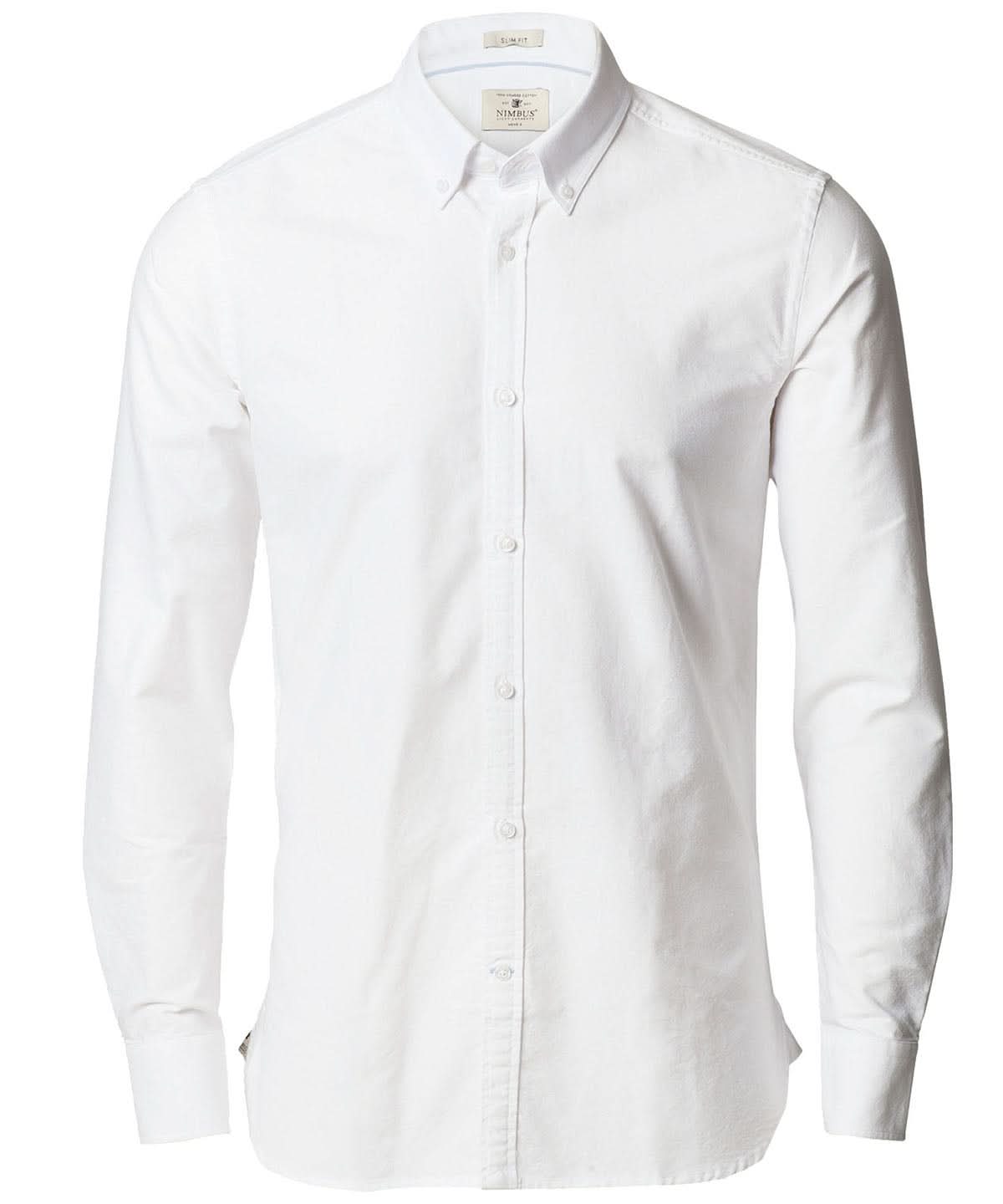 Nimbus Rochester Slim Fit classic Oxford shirt NB66M - White - Customisable Shirts