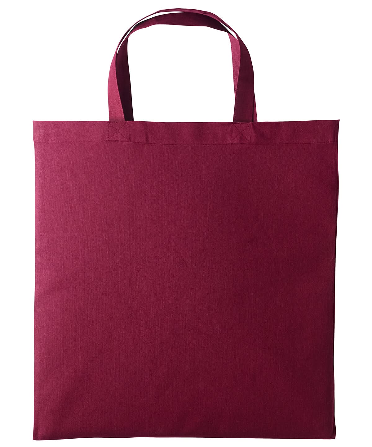 Nutshell Cotton shopper short handle RL110 - Burgundy One size - Customisable Bags