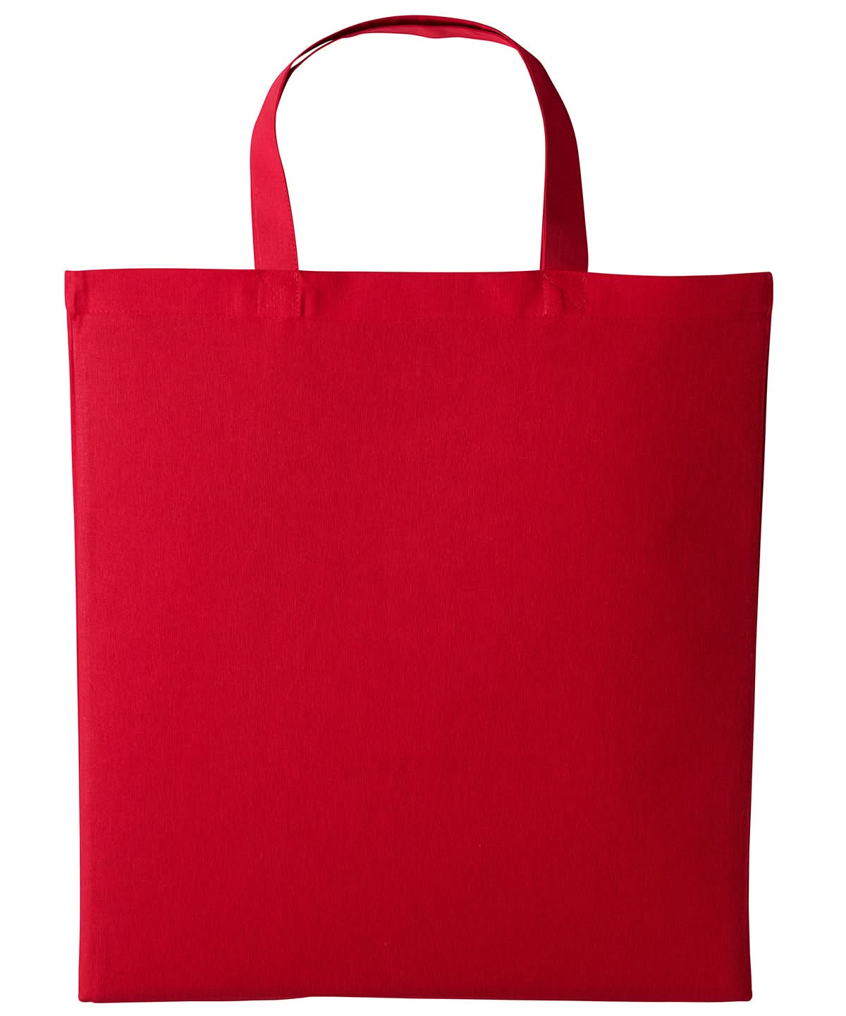 Nutshell Cotton shopper short handle RL110 - Fire Red One size - Customisable Bags
