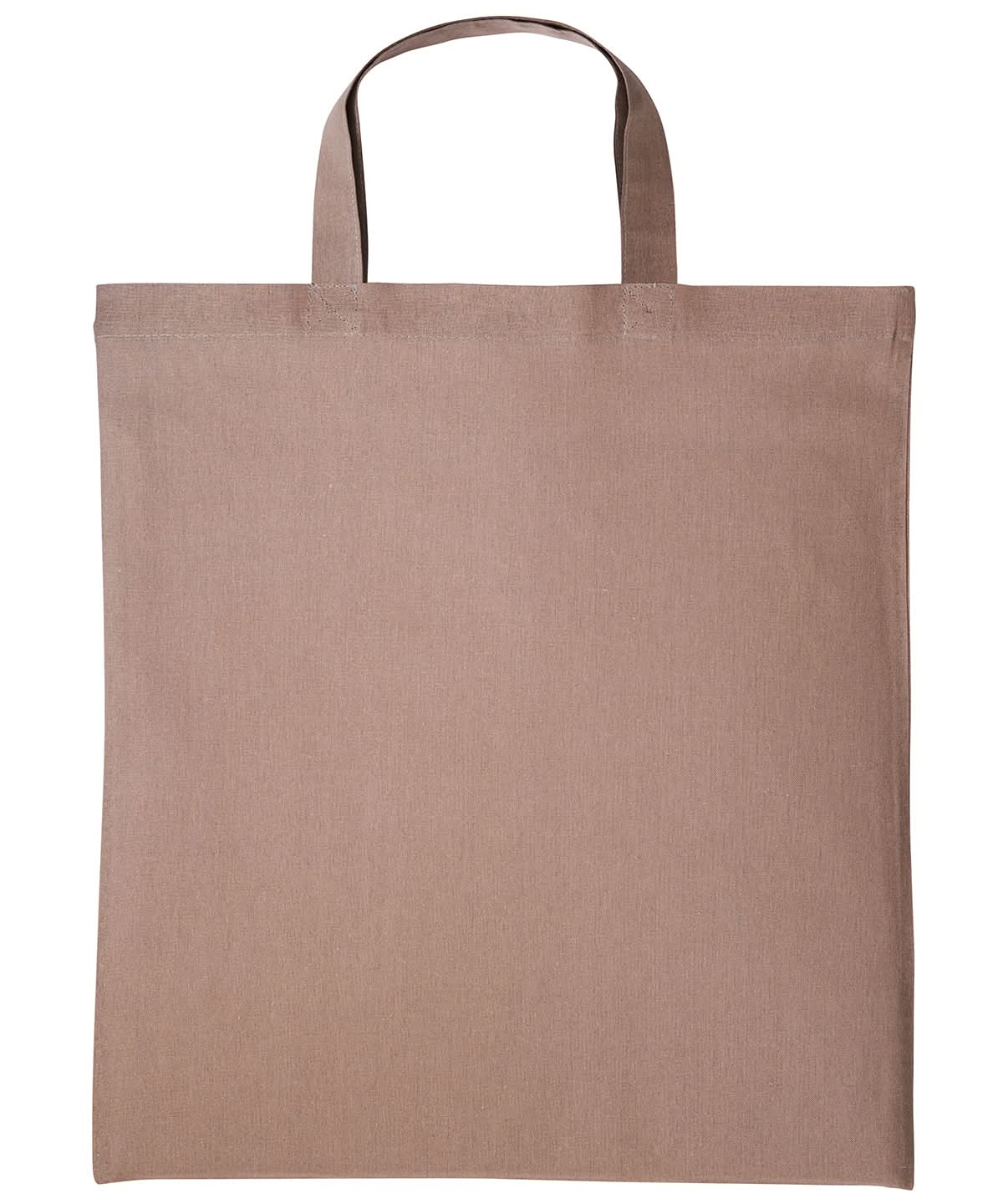 Nutshell Cotton shopper short handle RL110 - Light Brown One size - Customisable Bags