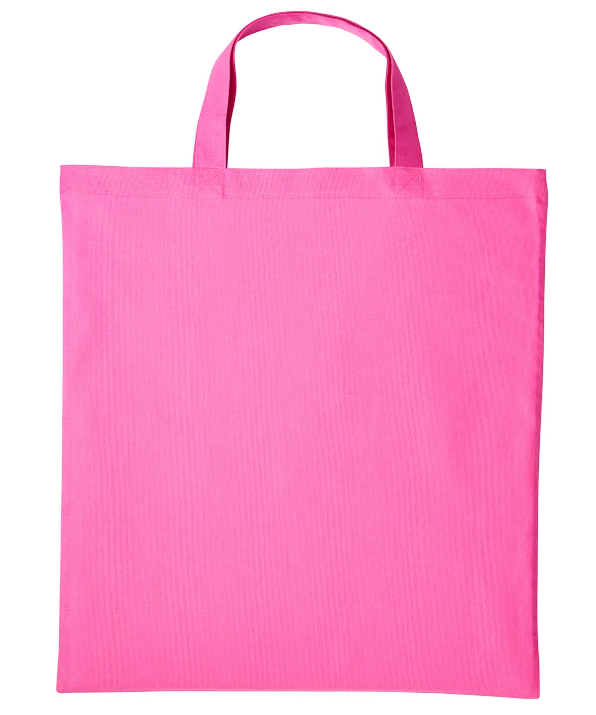 Nutshell Cotton shopper short handle RL110 - Mid Pink One size - Customisable Bags