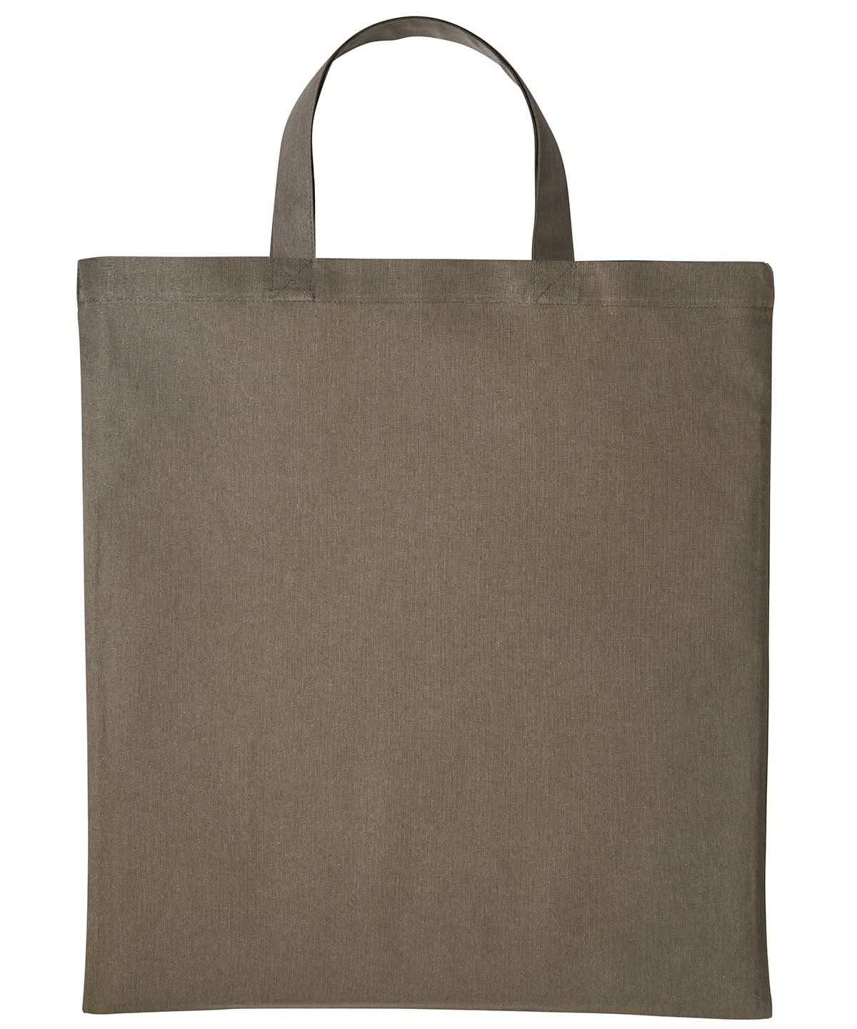 Nutshell Cotton shopper short handle RL110 - Olive One size - Customisable Bags