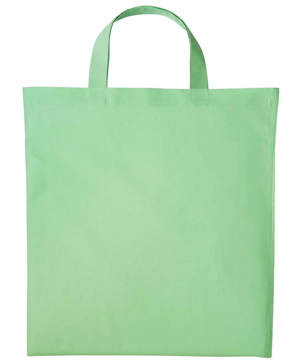 Nutshell Cotton shopper short handle RL110 - Pastel Green One size - Customisable Bags