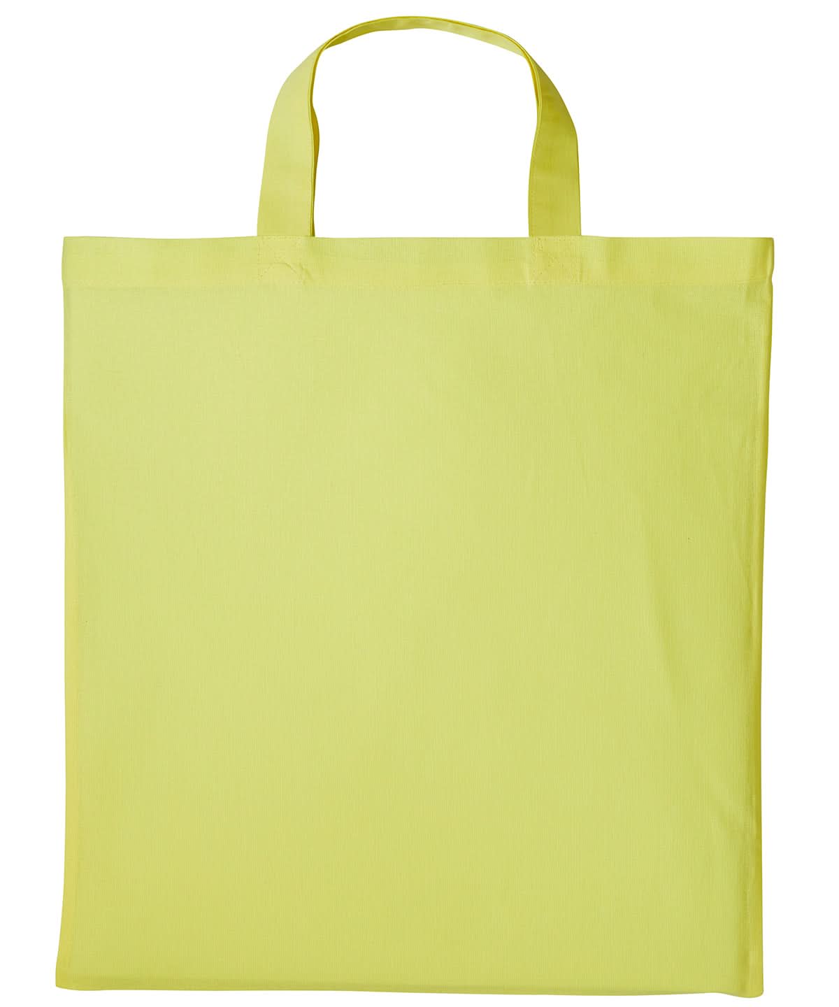 Nutshell Cotton shopper short handle RL110 - Pastel Lemon One size - Customisable Bags