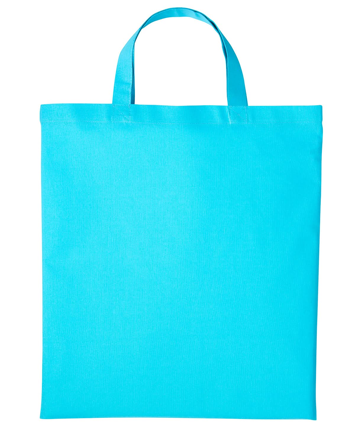 Nutshell Cotton shopper short handle RL110 - Turquoise One size - Customisable Bags