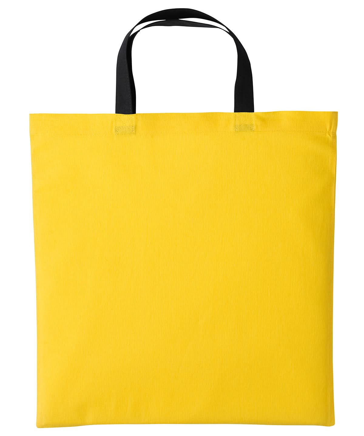 Nutshell Varsity cotton shopper short handle RL130 - Sunflower Black One size - Customisable Bags